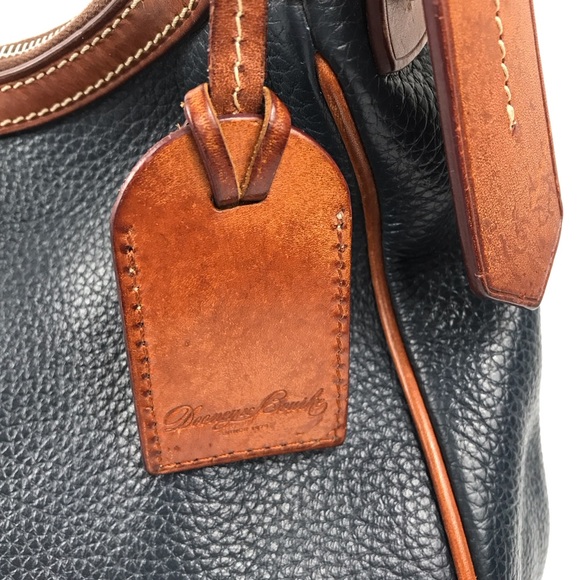 DOONEY & BOURKE Vintage Blue Pebble Leather Hobo Hand Shoulder Bag - Picture 6 of 14